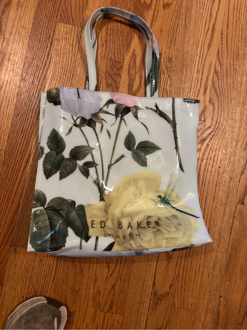 NWOT Beautiful Ted Baker Floral Patent Tote - Picture 10 of 14
